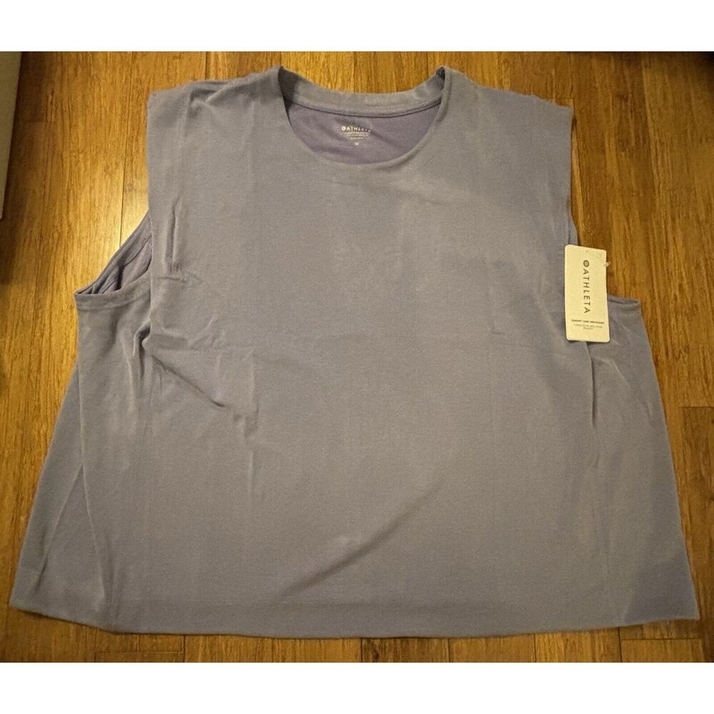 Athleta Seasoft Tank‎ Sweatshirt Dusk Purple 3X NWT $69 Activewear Lounge Soft - Picture 3 of 8